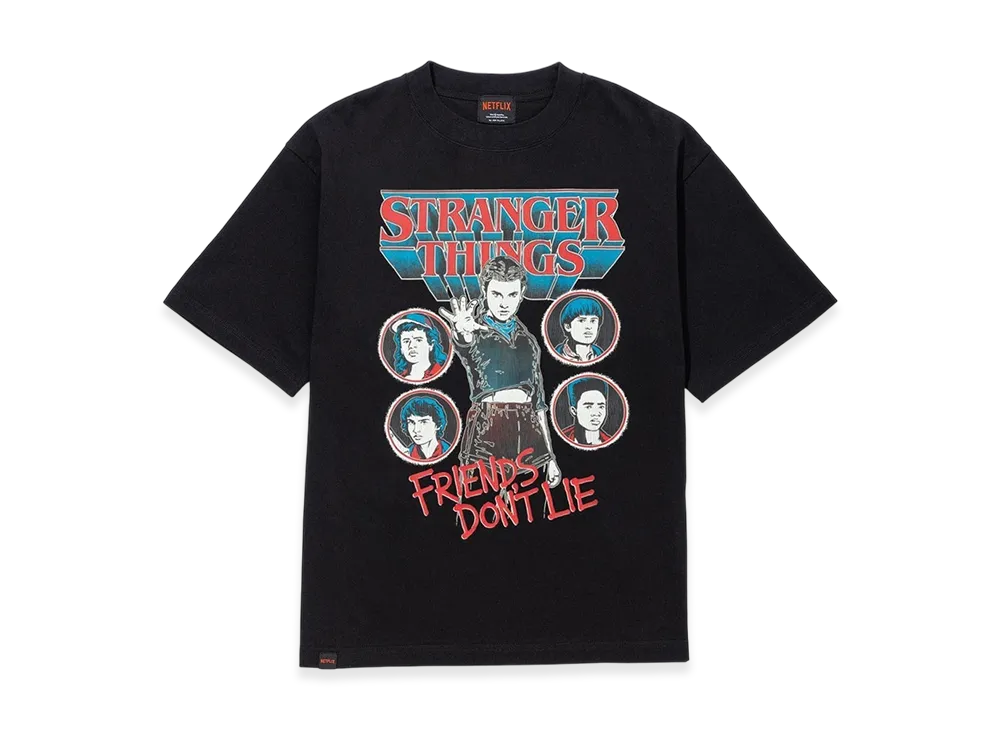 Netflix Stranger Things x V.A. Friends don't lie Tee "Black"