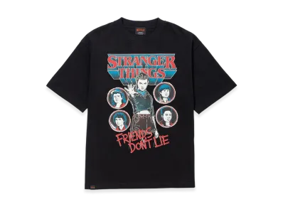 Netflix Stranger Things x V.A. Friends don't lie Tee "Black"