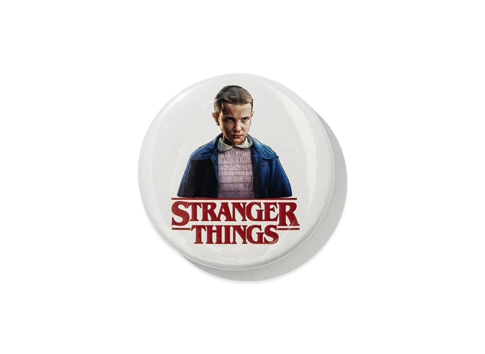 Netflix Stranger Things x V.A. Can Badge 38mm "Light Gray"