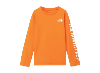 The North Face Kids Long Sleeve TNF B Free Tee "Russet Orange"