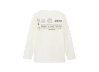 The North Face Kids Long Sleeve Sunshade Tee "White Dunes"