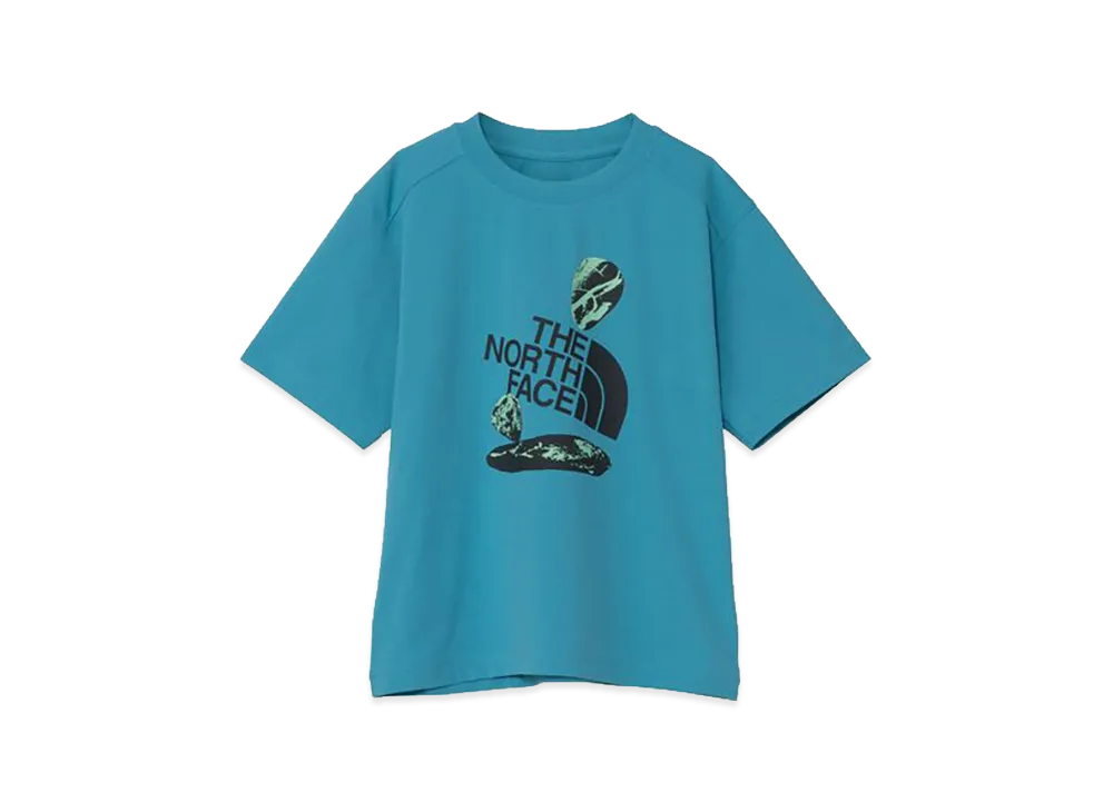 The North Face Kids Short Sleeve Active Water Graphic Tee "River Ice"