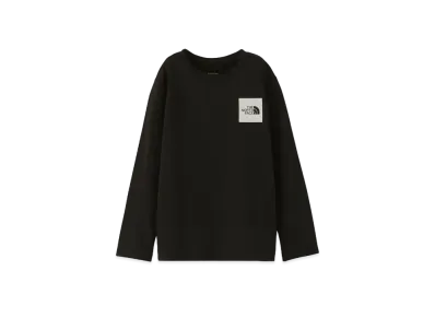 The North Face L/S Small Square Logo Tee "Black"