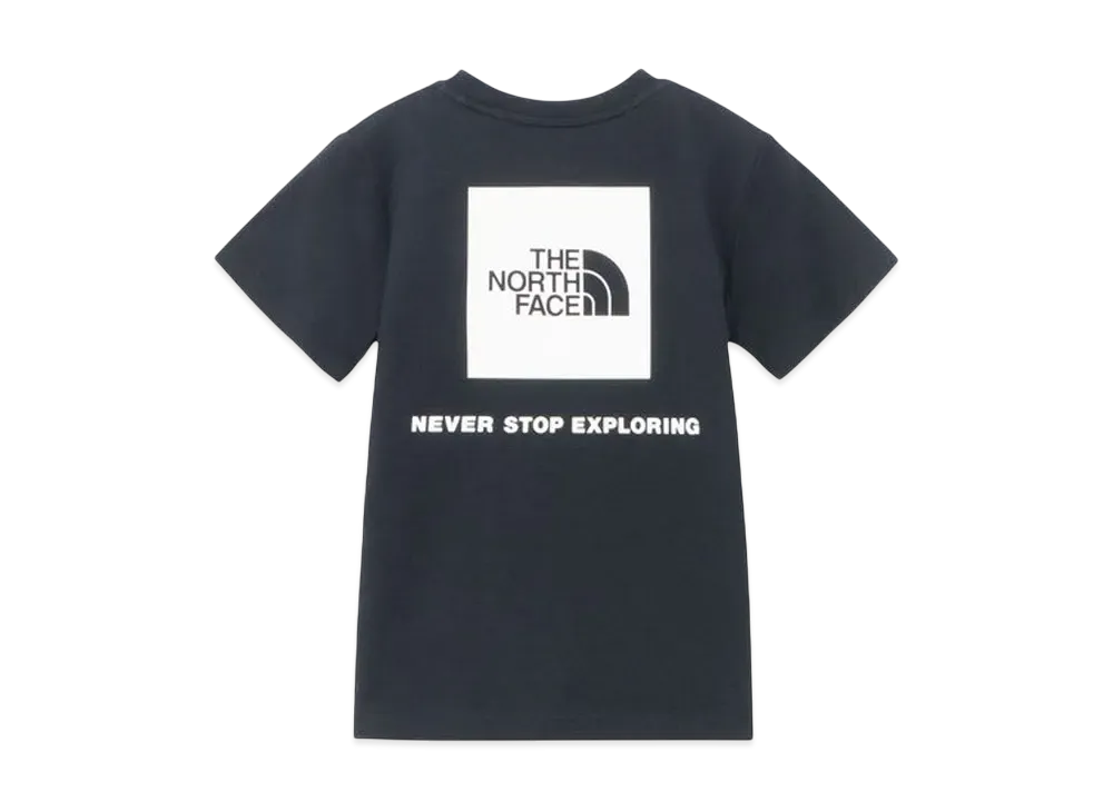 The North Face Kids Short Sleeve Back Square Logo Tee "Black"