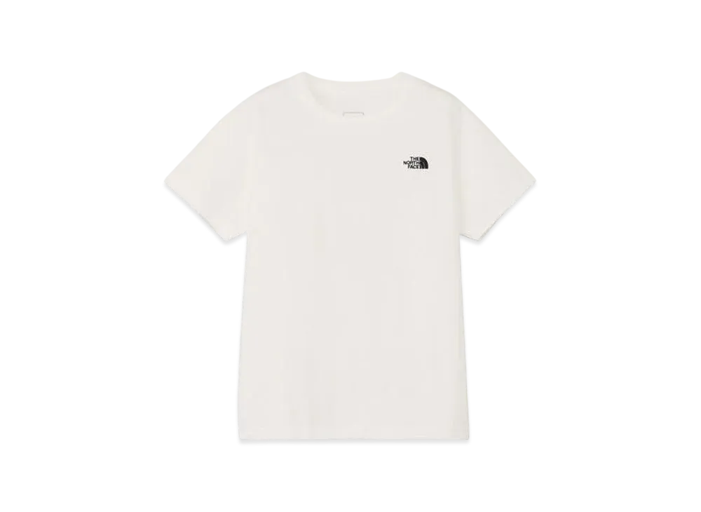 The North Face Kids Short Sleeve Nuptse City "White"