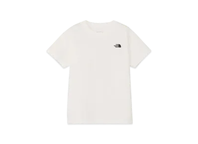 The North Face Kids Short Sleeve Nuptse City "White"