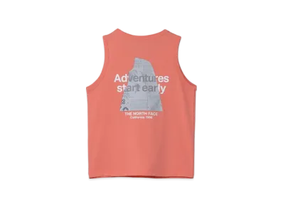 The North Face Kids Graphic Logo Tank "Fusion Coral"