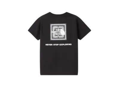 The North Face Kids Short Sleeve Bandana Square Logo Tee "Black"