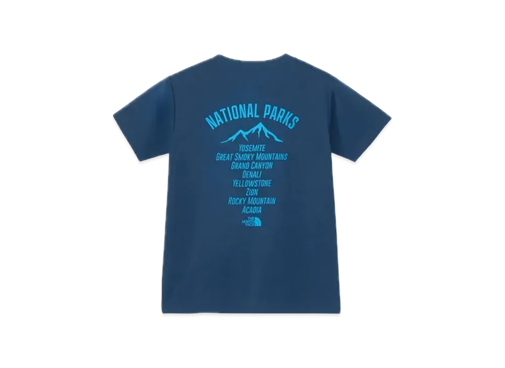 The North Face Kids Short Sleeve TNF Bug Free Graphic Tee "Mountain Blue"