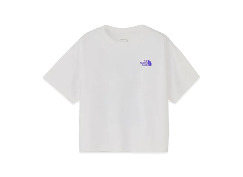 The North Face Short Sleeve Back Graphic Wide Tee Kids "White"
