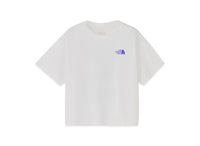 The North Face Short Sleeve Back Graphic Wide Tee Kids "White"