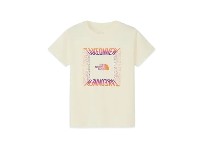 The North Face Short Sleeve ES Circulation Get Mottled Tee Kids "White Dune"