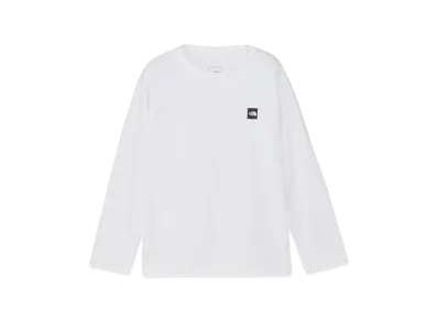 The North Face Long Sleeve Small Box Logo Tee Kids "White"