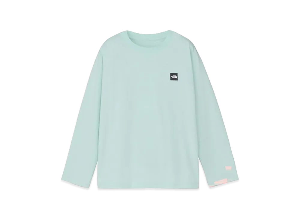 The North Face Long Sleeve Small Box Logo Tee Kids "Opal Frost"