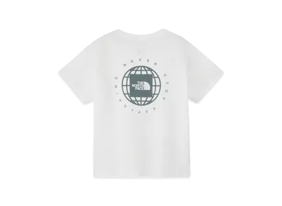 The North Face Short Sleeve Geo Square Logo Tee Kids "White"