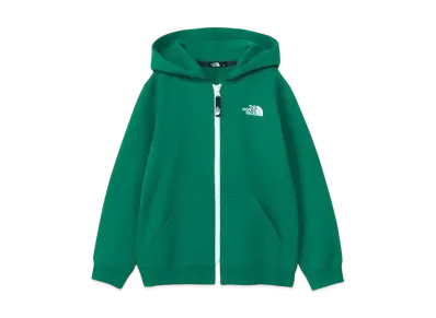 The North Face Kids Rearview Full Zip Hoodie "TNF Green"
