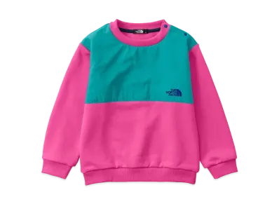 The North Face Toddler Denali Sweat Crew Kids "Mister Pink x Apple Blue"