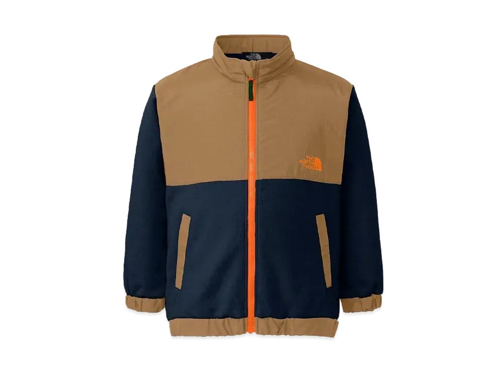 The North Face Toddler Denali Sweat Jacket Kids "Urban Navy x Utility Brown"