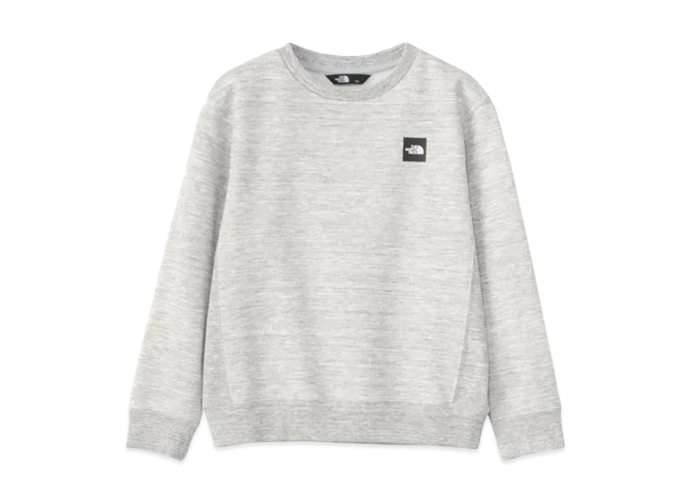 The North Face Small Box Logo Crew (Kids) "Mix Gray"