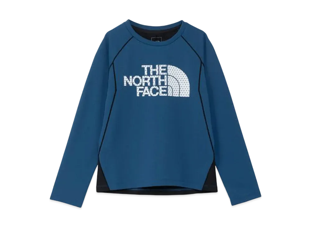 The North Face Kids Long Sleeve Trail Run Tee "Mountain Blue"
