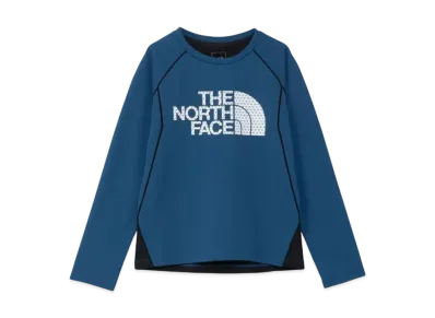 The North Face Kids Long Sleeve Trail Run Tee "Mountain Blue"
