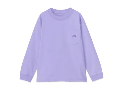 The North Face Kids Long Sleeve Pocket Tee "Purple Fog"