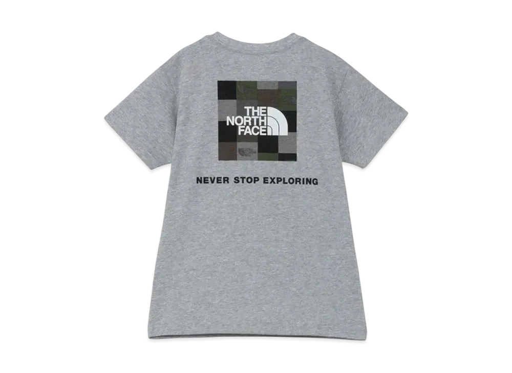 The North Face Kids Short Sleeve Block Logo Tee "Mix Gray"