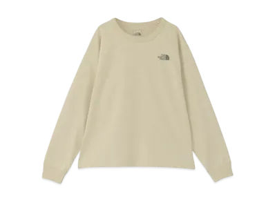 The North Face Kids Long Sleeve Field Small Logo Crew "Gravel"