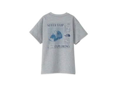 The North Face Kids Short Sleeve Raise Of Down Tee "Mix Gray"
