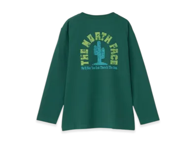 The North Face L/S Graphic Tee Kids "TNF Green"