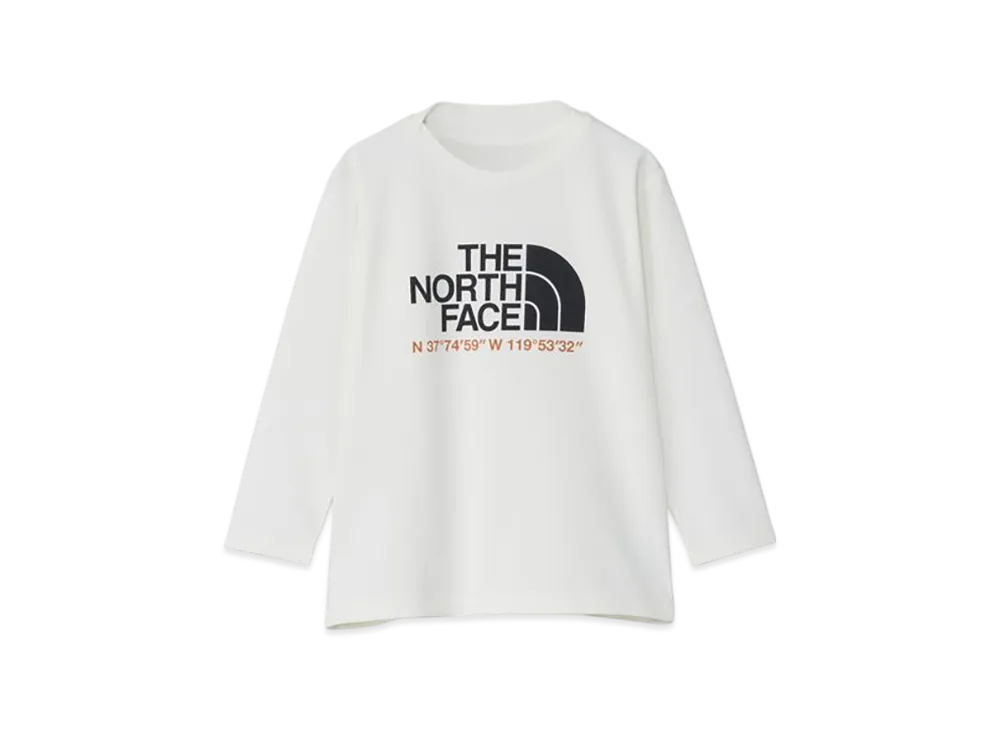 The North Face Kids Toddler Long Sleeve Sunshade Tee "White Dunes"