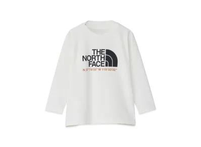 The North Face Kids Toddler Long Sleeve Sunshade Tee "White Dunes"