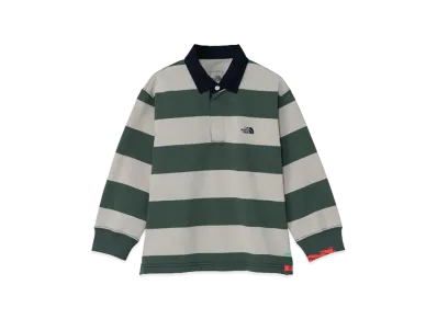 The North Face Toddler Long Sleeve Bright Steady Shirt Kids "Desert Stone/Duck Green"