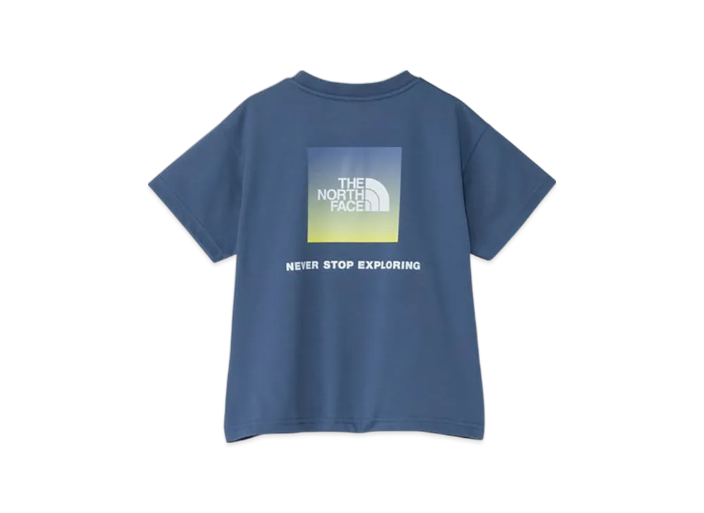 The North Face Kids Toddler Short Sleeve Back Gradient Logo Tee "Mountain Blue"