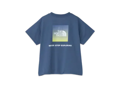 The North Face Kids Toddler Short Sleeve Back Gradient Logo Tee "Mountain Blue"