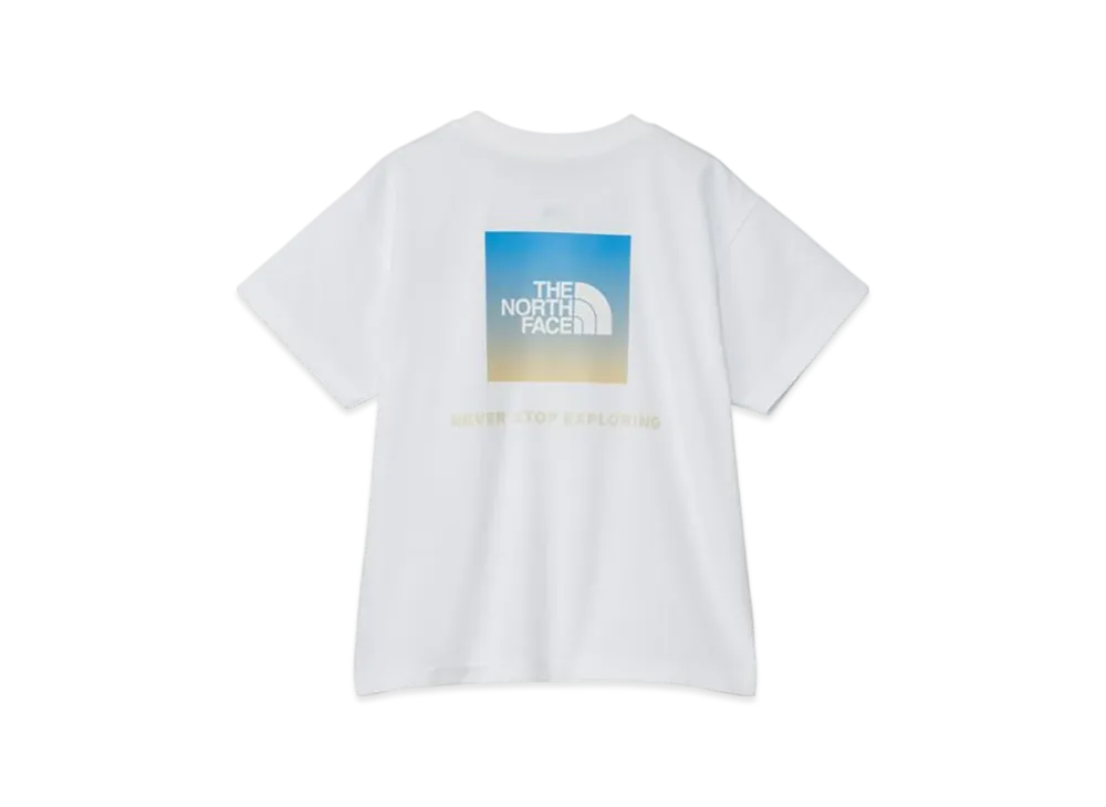 The North Face Kids Toddler Short Sleeve Back Gradient Logo Tee "White"