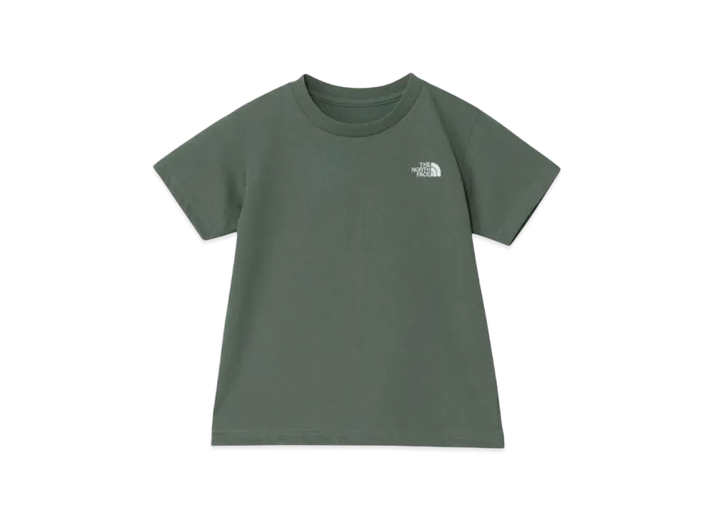 The North Face Kids Toddler Short Sleeve Nuptse Tee "Duck Green"