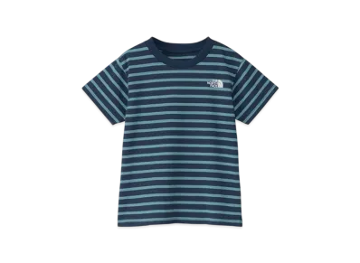 The North Face Kids Toddler Short Sleeve Field Striped Tee "Mountain Blue"