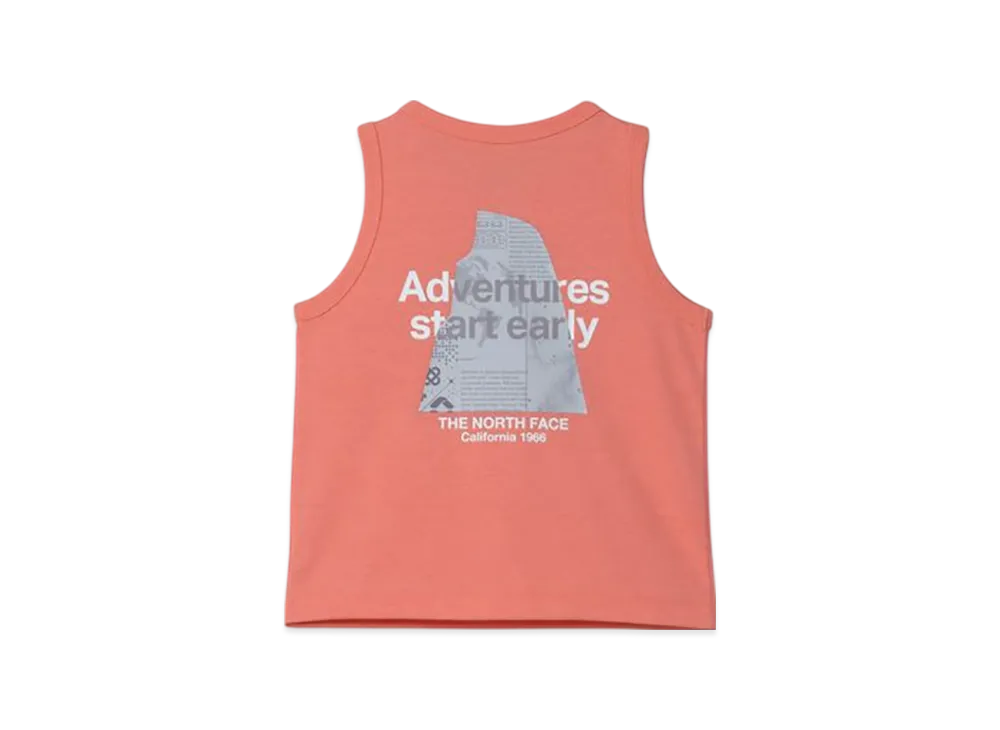 The North Face Kids Toddler Graphic Logo Tank "Fusion Coral"
