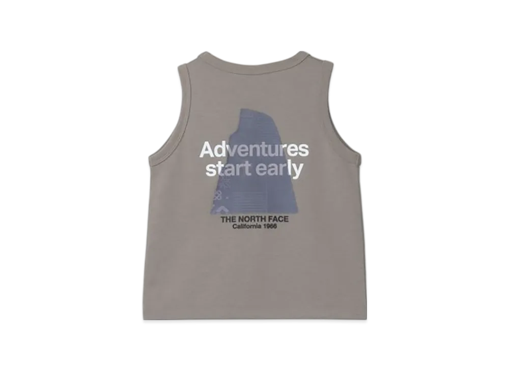 The North Face Kids Toddler Graphic Logo Tank "Cavan Gray"
