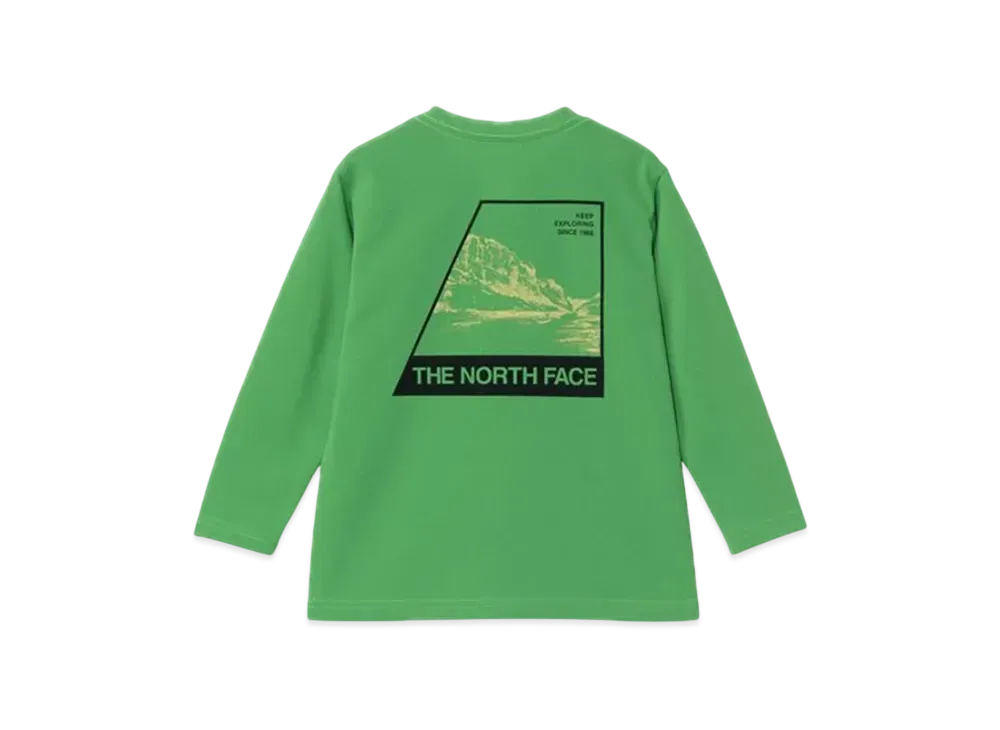 The North Face Kids Toddler Long Sleeve TNF Bug Free Graphic Tee "Pine Green"