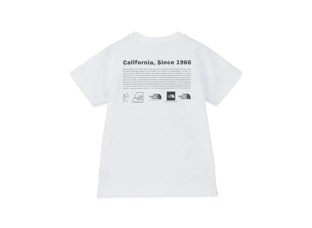 The North Face Kids Toddler Short Sleeve Historical Logo Tee "White2"