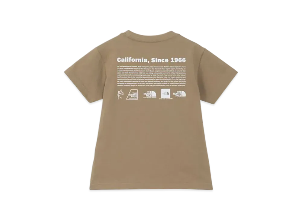 The North Face Kids Toddler Short Sleeve Historical Logo Tee "Classic Khaki"
