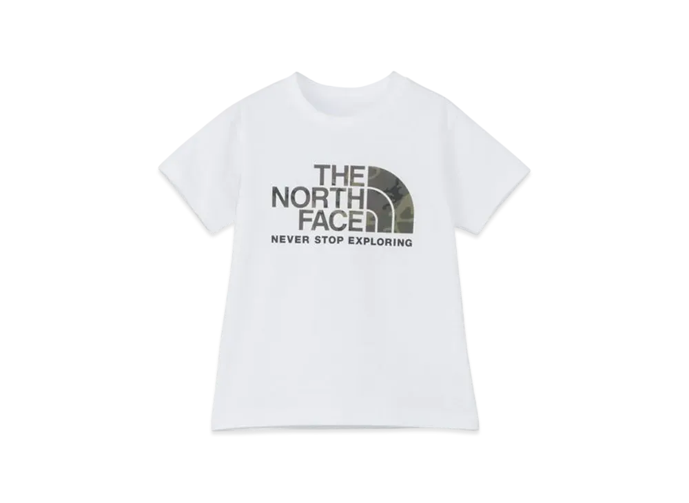 The North Face Kids Toddler Short Sleeve Camo Logo Tee "White2"