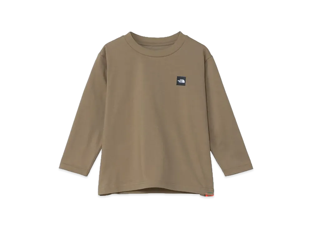 The North Face Toddler Long Sleeve Small Box Logo Tee Kids "Classic Khaki"