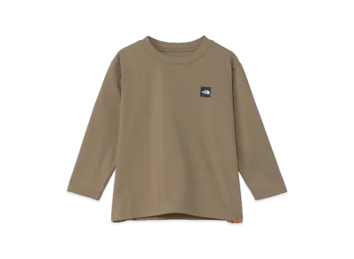 The North Face Toddler Long Sleeve Small Box Logo Tee Kids "Classic Khaki"