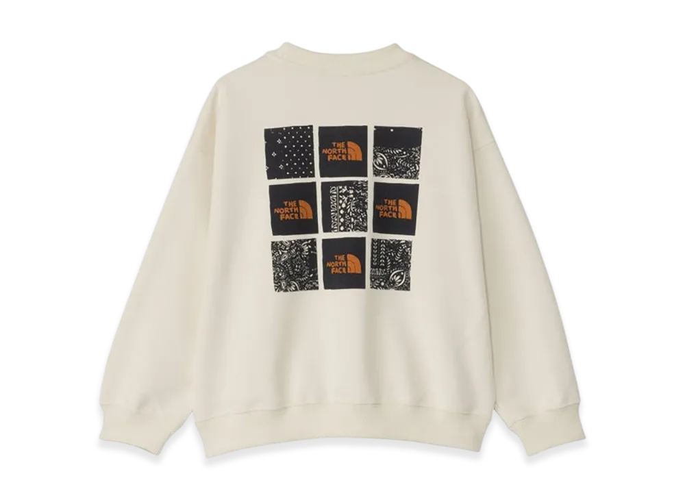 The North Face Graphic Logo Sweat Crew Kids "Vintage White"