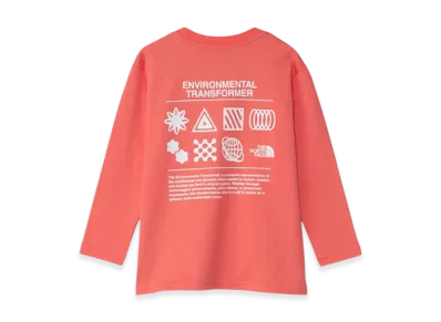 The North Face Toddler L/S Graphic Tee Kids "Living Coral"