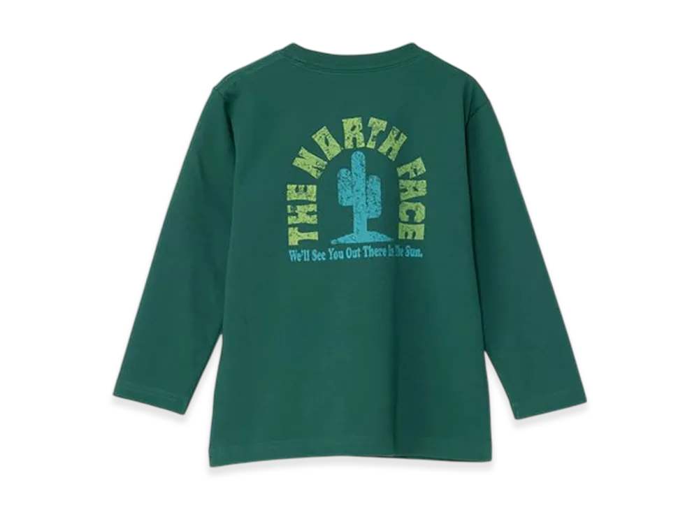 The North Face Toddler L/S Graphic Tee Kids "TNF Green"