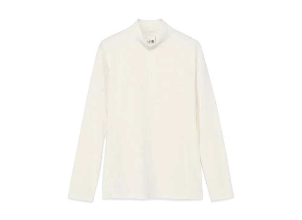 The North Face Long Sleeve Flash Dry 3D Zip Up "Off White"